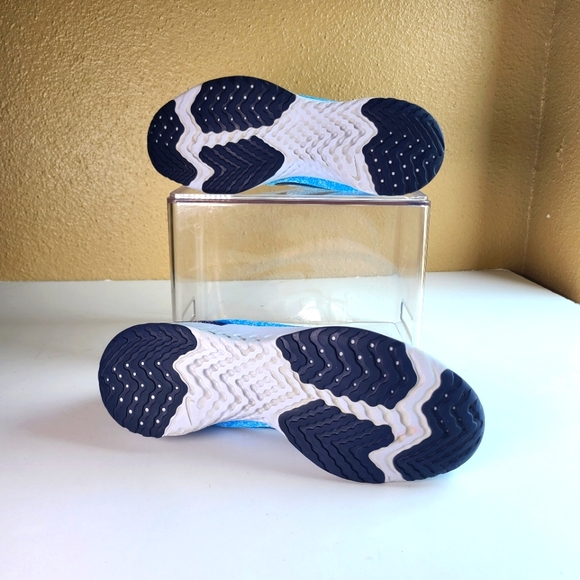 Nike Odyssey React AO9820-006 Blue/White Running Shoes Women’s Size 8.5 - Picture 3 of 10